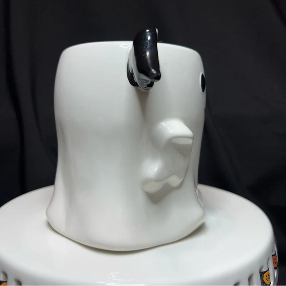 Cupcakes & Cashmere Halloween Black & White Ceramic Bat Coffee Mug - 22 FL. OZ - Picture 8 of 12